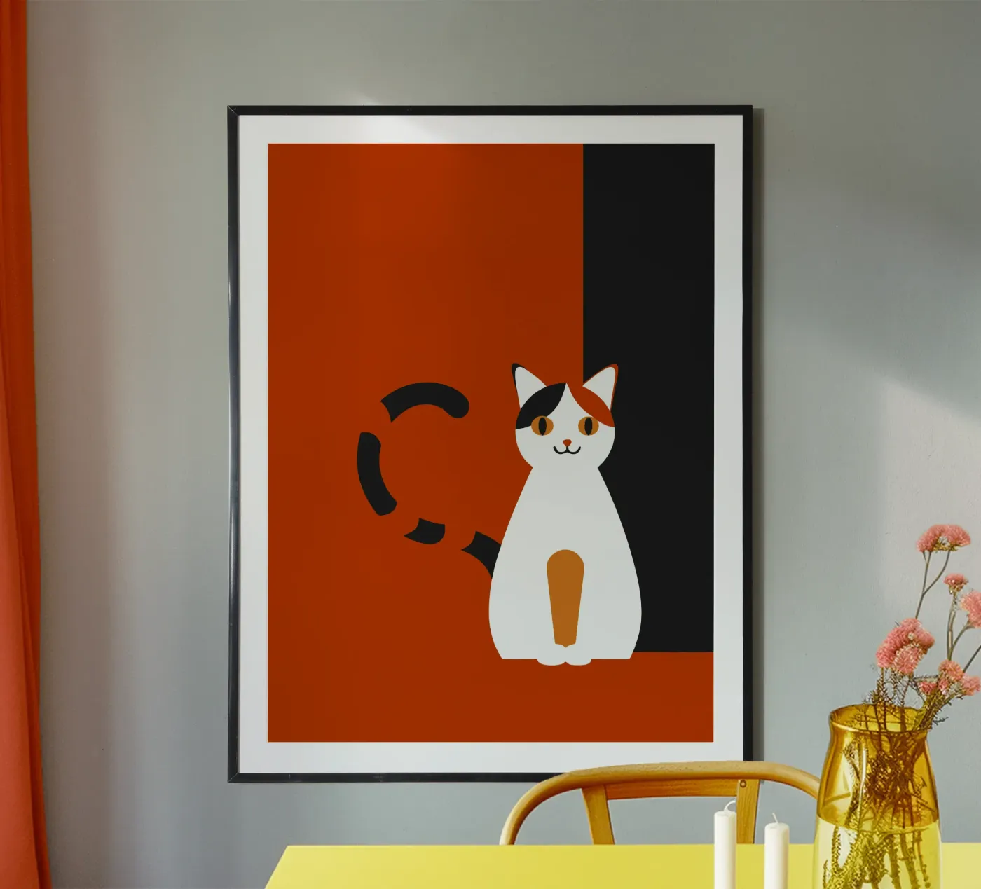 Katze Poster von LOOK DIFFERENT