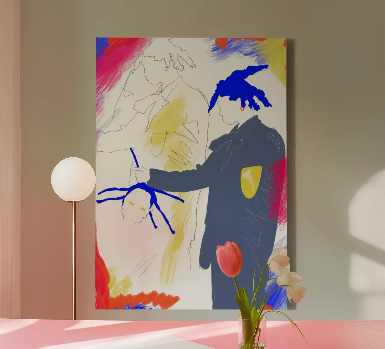 Demons tela con Cornice a cassetta da Bedfrnt Art
