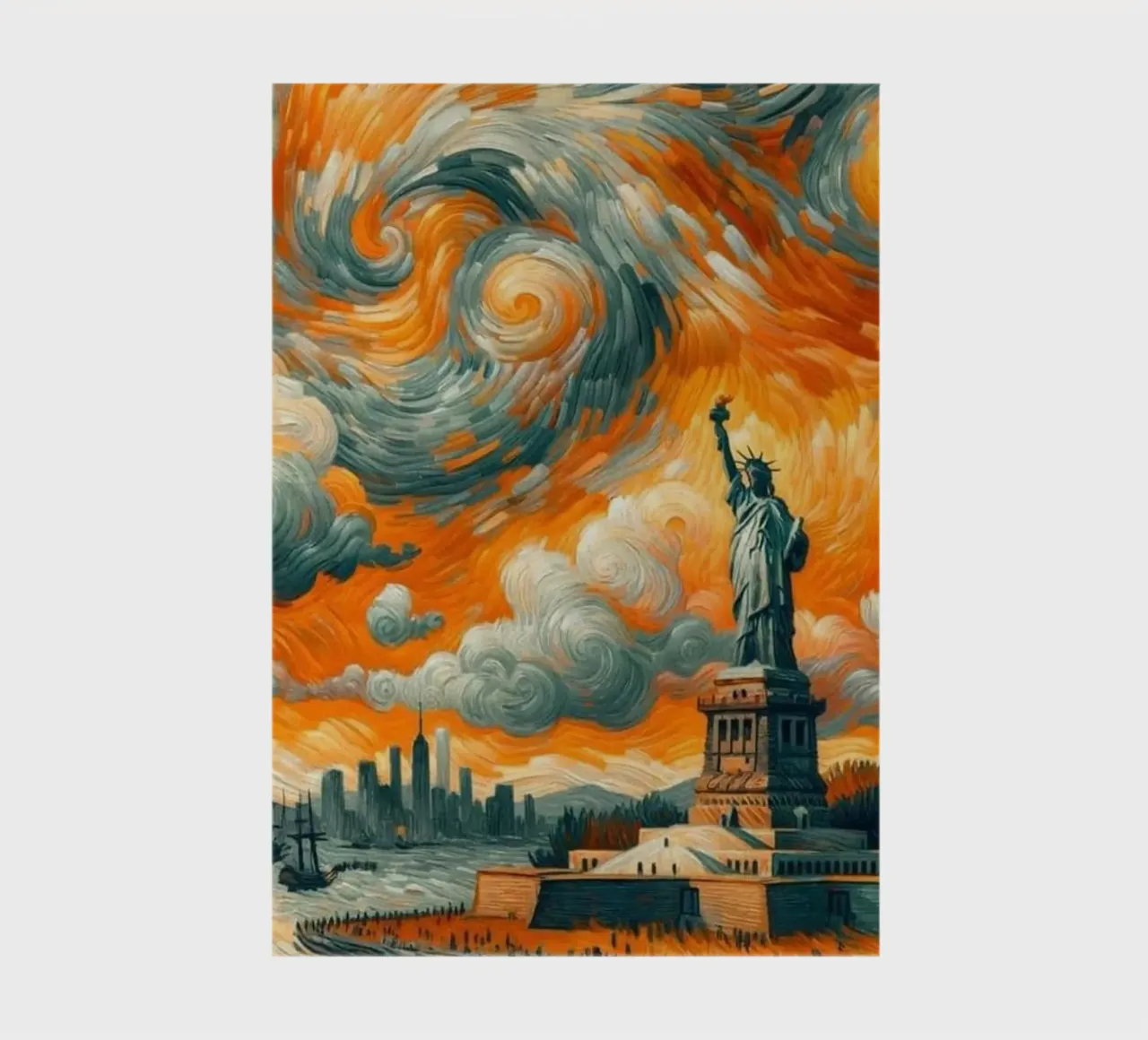 Sunrise in New York notebook by Waylons Studio
