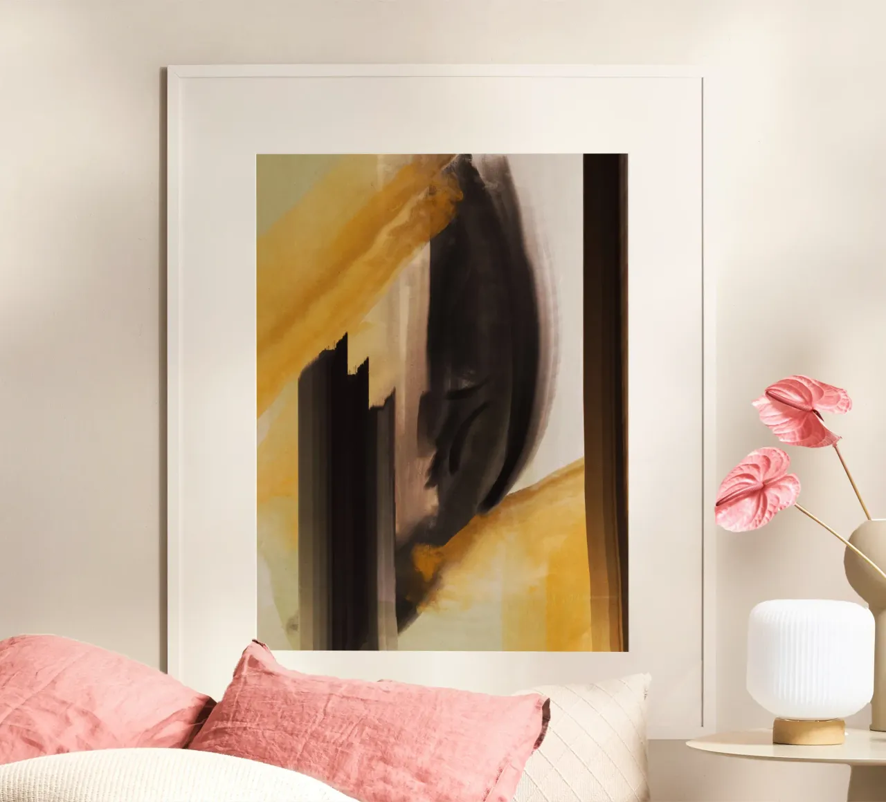 Flusso di olio astratto 14 poster con telaio in plastica da Little Dean