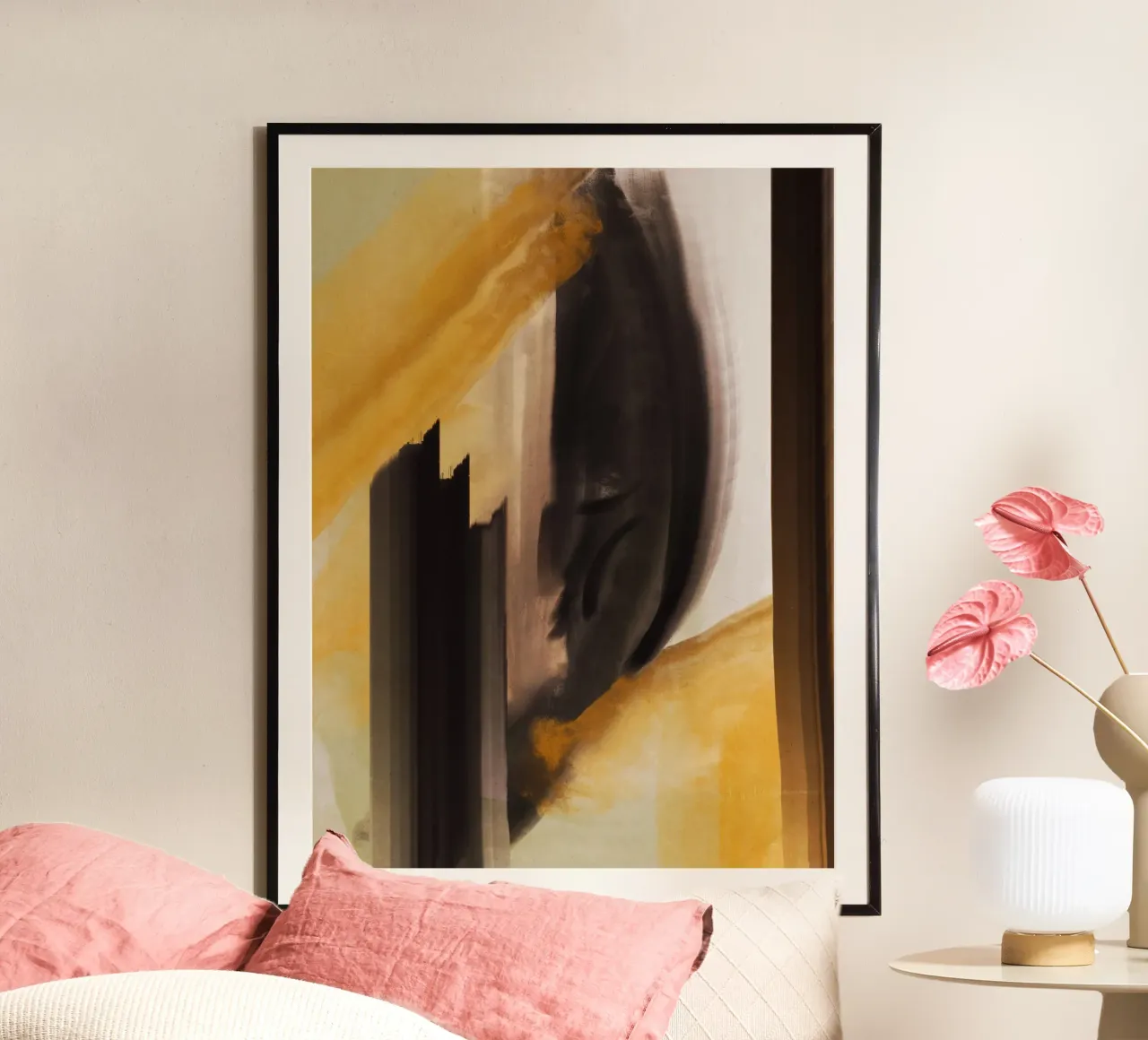 Flusso di olio astratto 14 poster con telaio in plastica da Little Dean