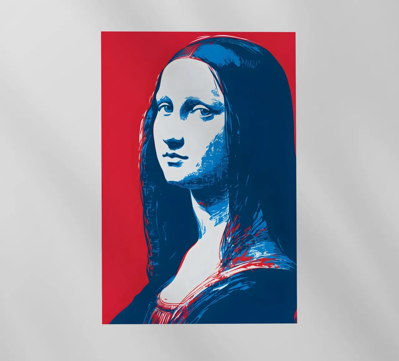 Mona Lisa in Pop Art pellicola backlit da M-Ulrich-Digital Art
