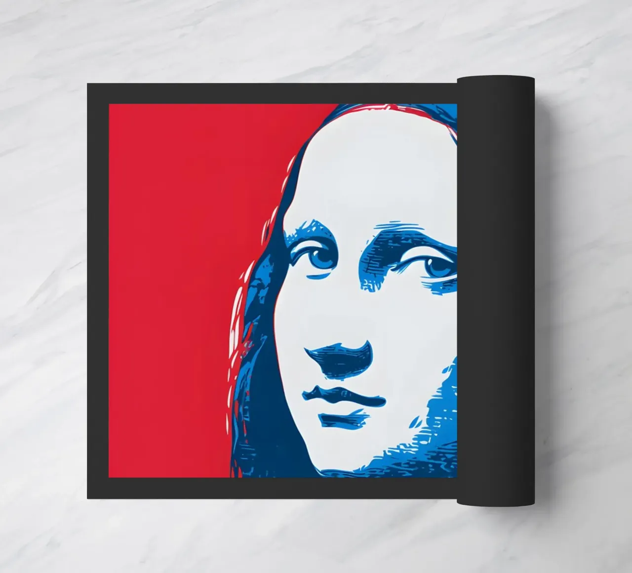 Mona Lisa in Pop Art zerbino da M-Ulrich-Digital Art