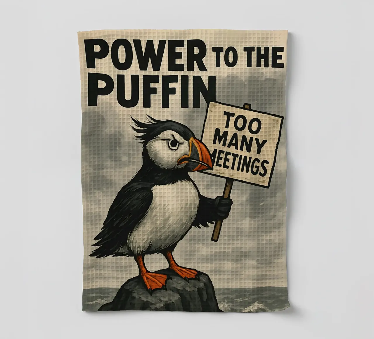 Funny Puffin Meme canovaccio da cucina da Funny Humor Art