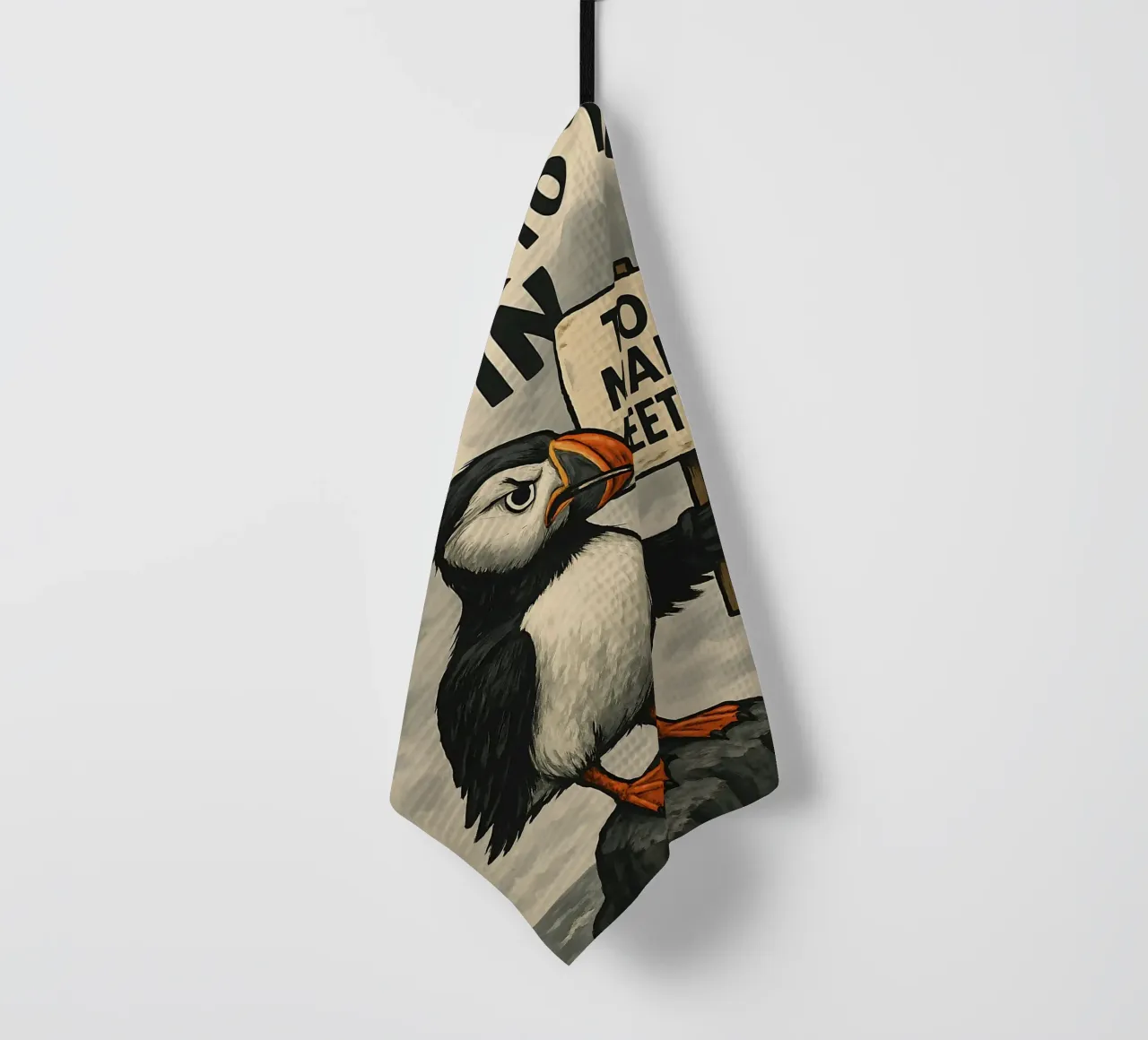 Funny Puffin Meme canovaccio da cucina da Funny Humor Art