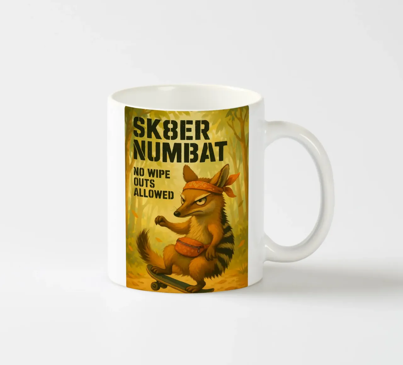 Meme divertente di Numbat tazza in ceramica da Funny Humor Art