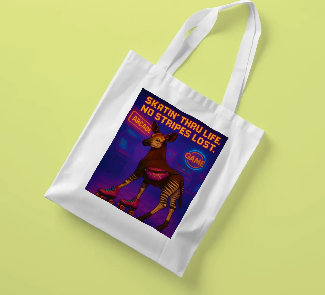 Memes divertenti sull'okapi borsa in juta da Funny Humor Art