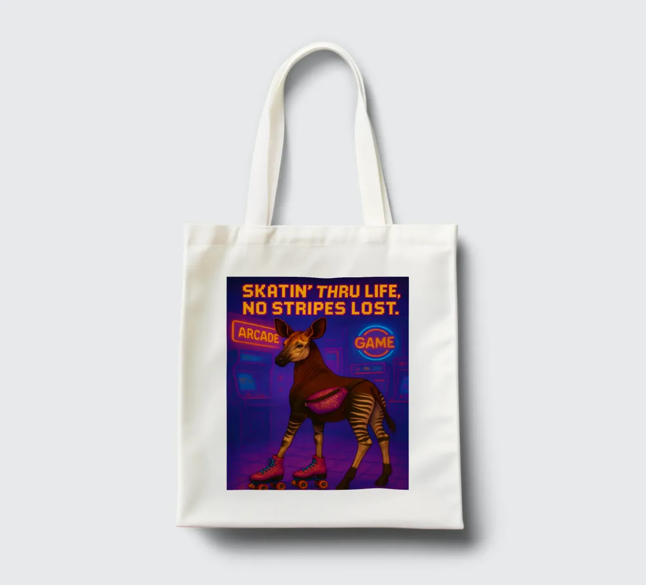 Memes divertenti sull'okapi borsa in juta da Funny Humor Art