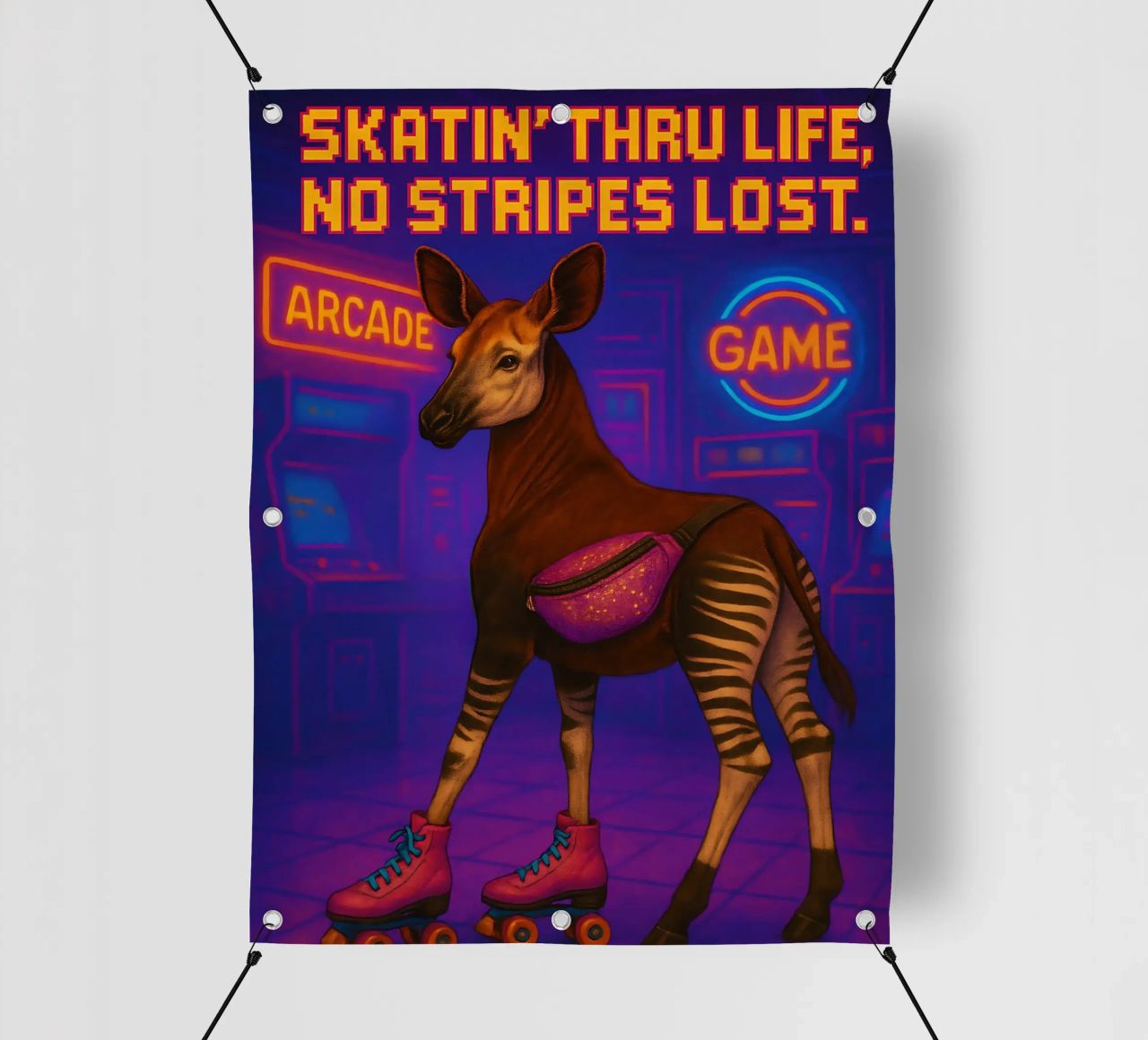 Memes divertenti sull'okapi telo in pvc da Funny Humor Art