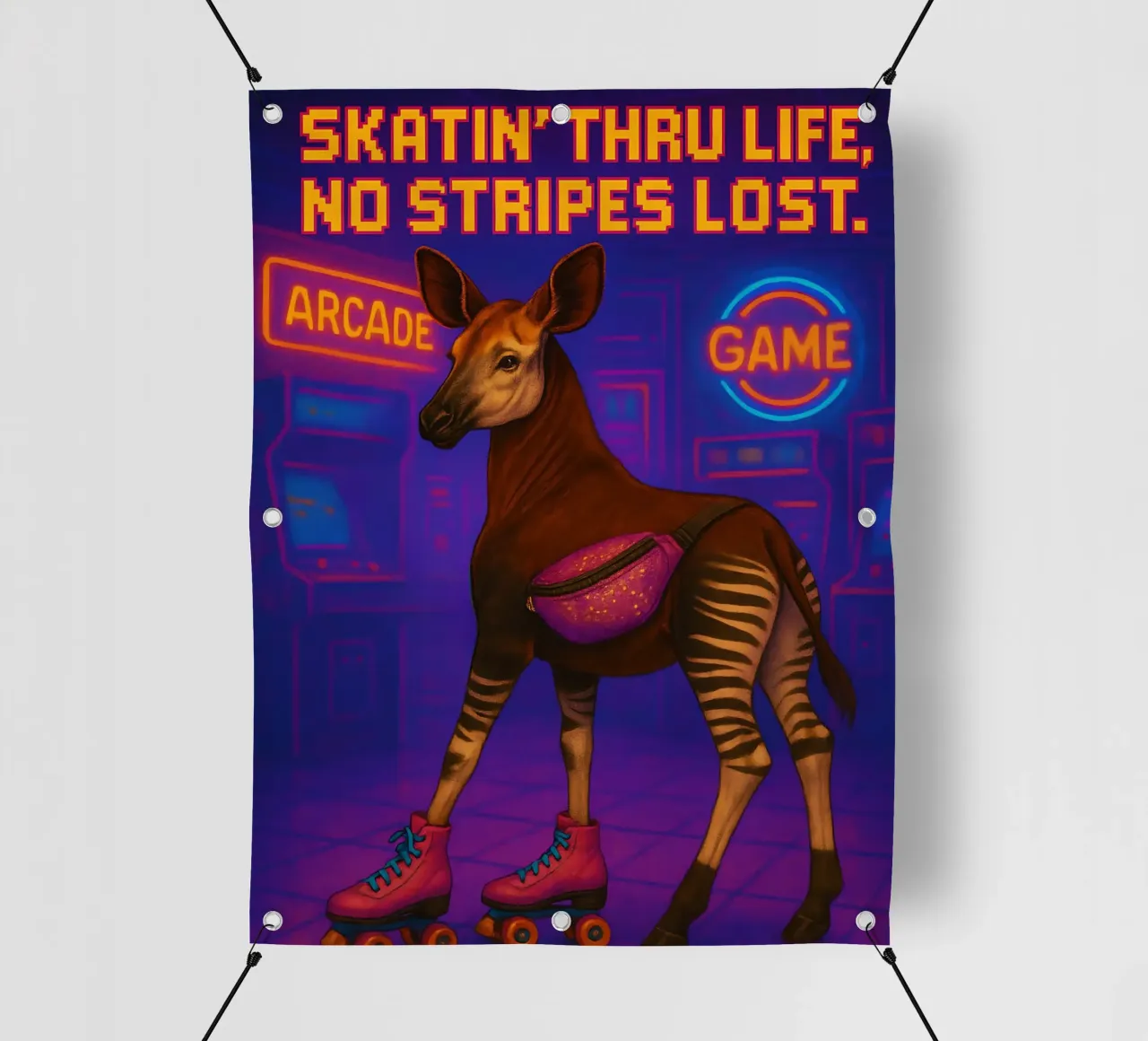 Memes divertenti sull'okapi telo in pvc da Funny Humor Art