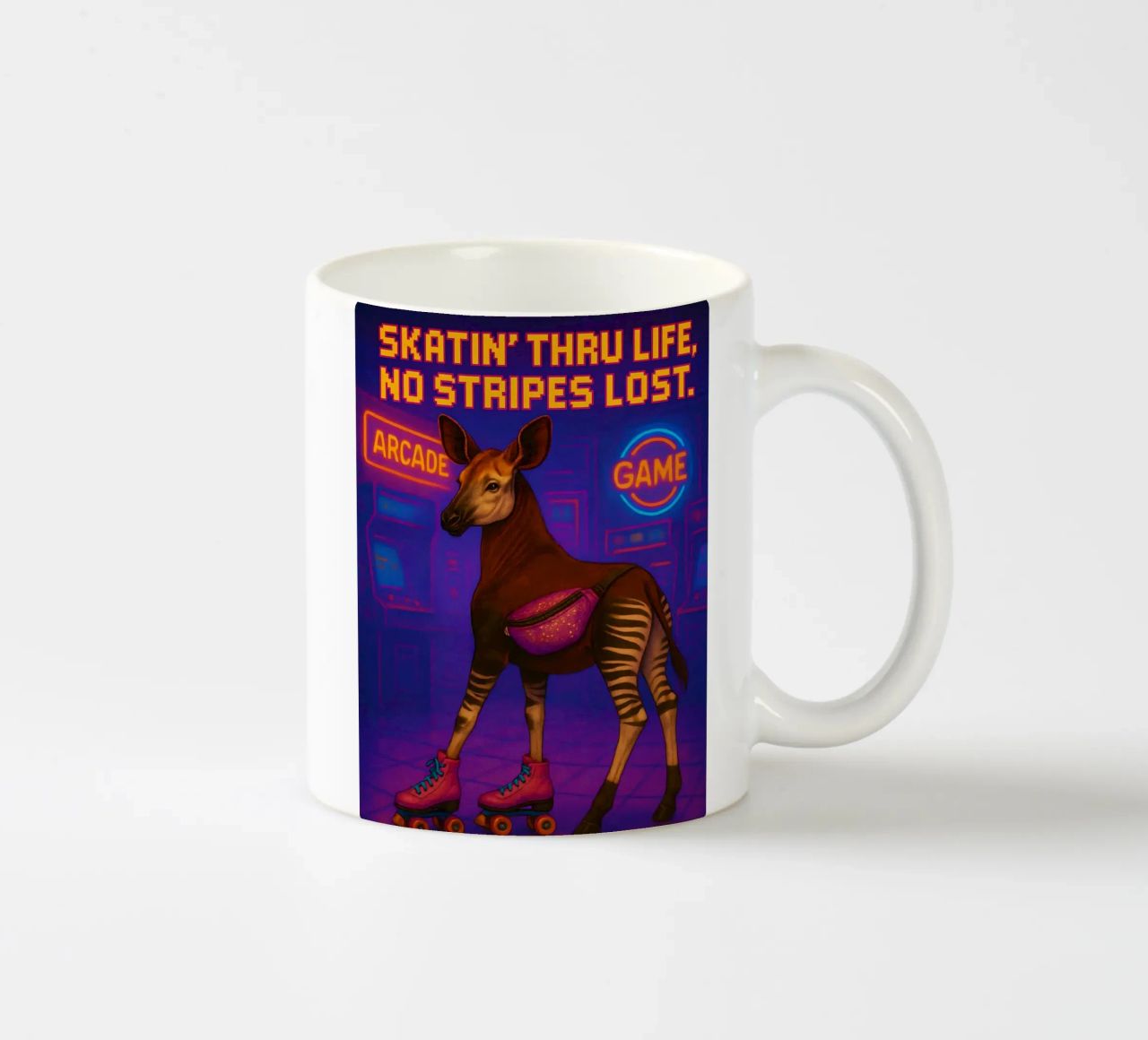 Memes divertenti sull'okapi tazza in ceramica da Funny Humor Art