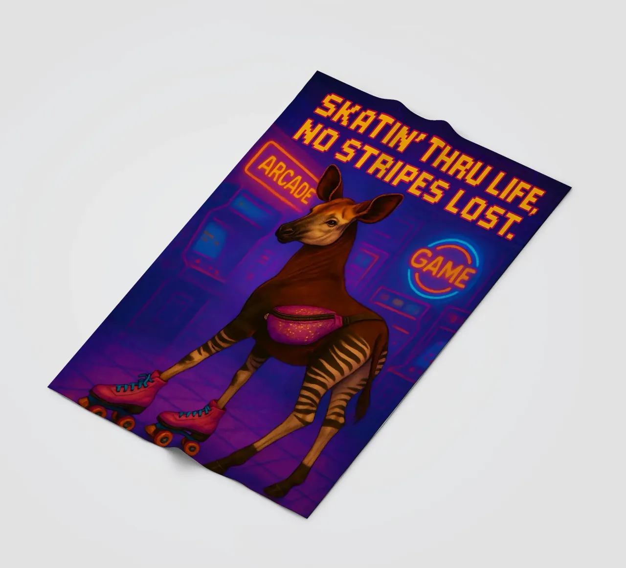 Memes divertenti sull'okapi coperta in pile da Funny Humor Art