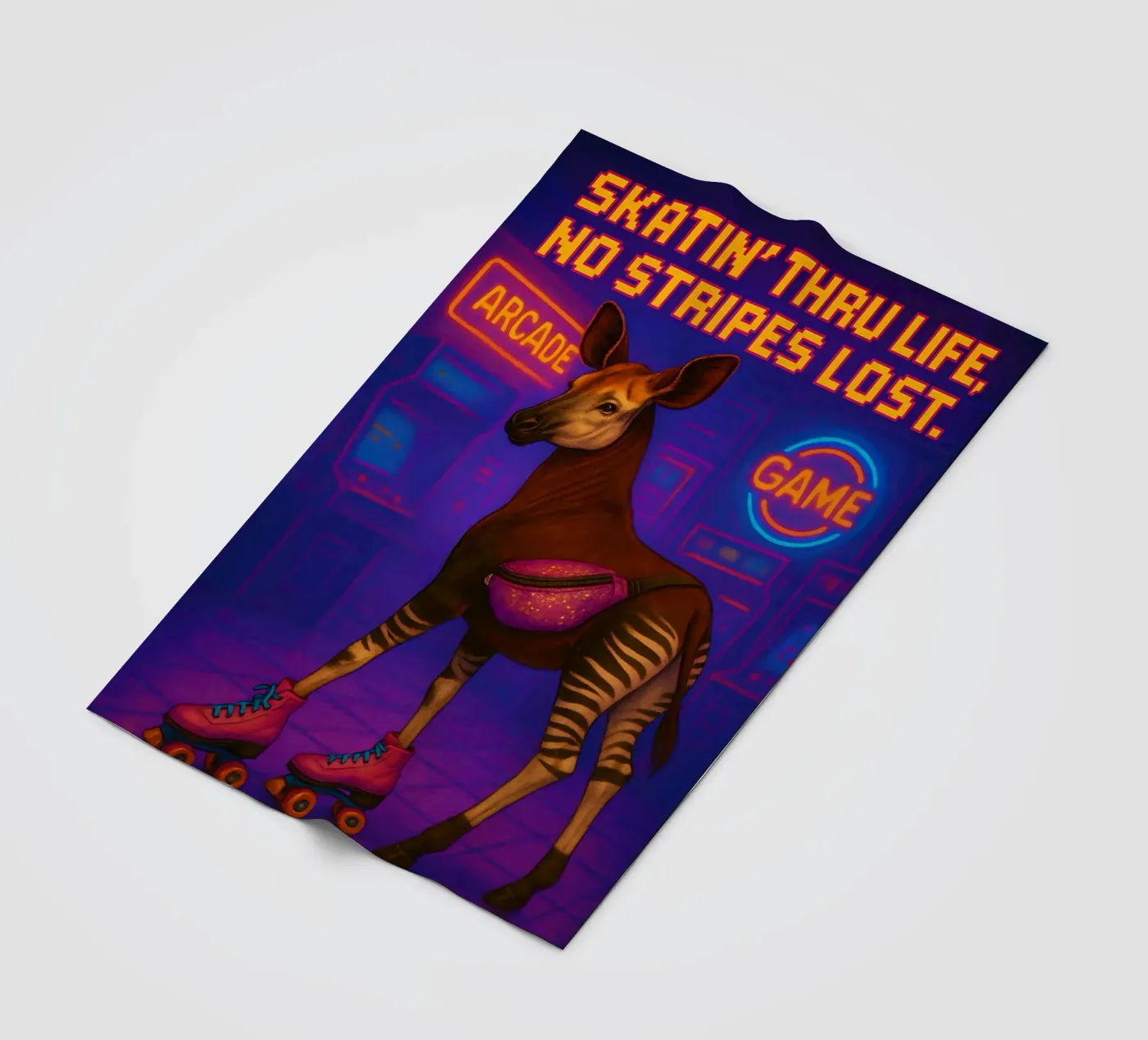 Lustige Okapi Memes Fleecedecke von Funny Humor Art