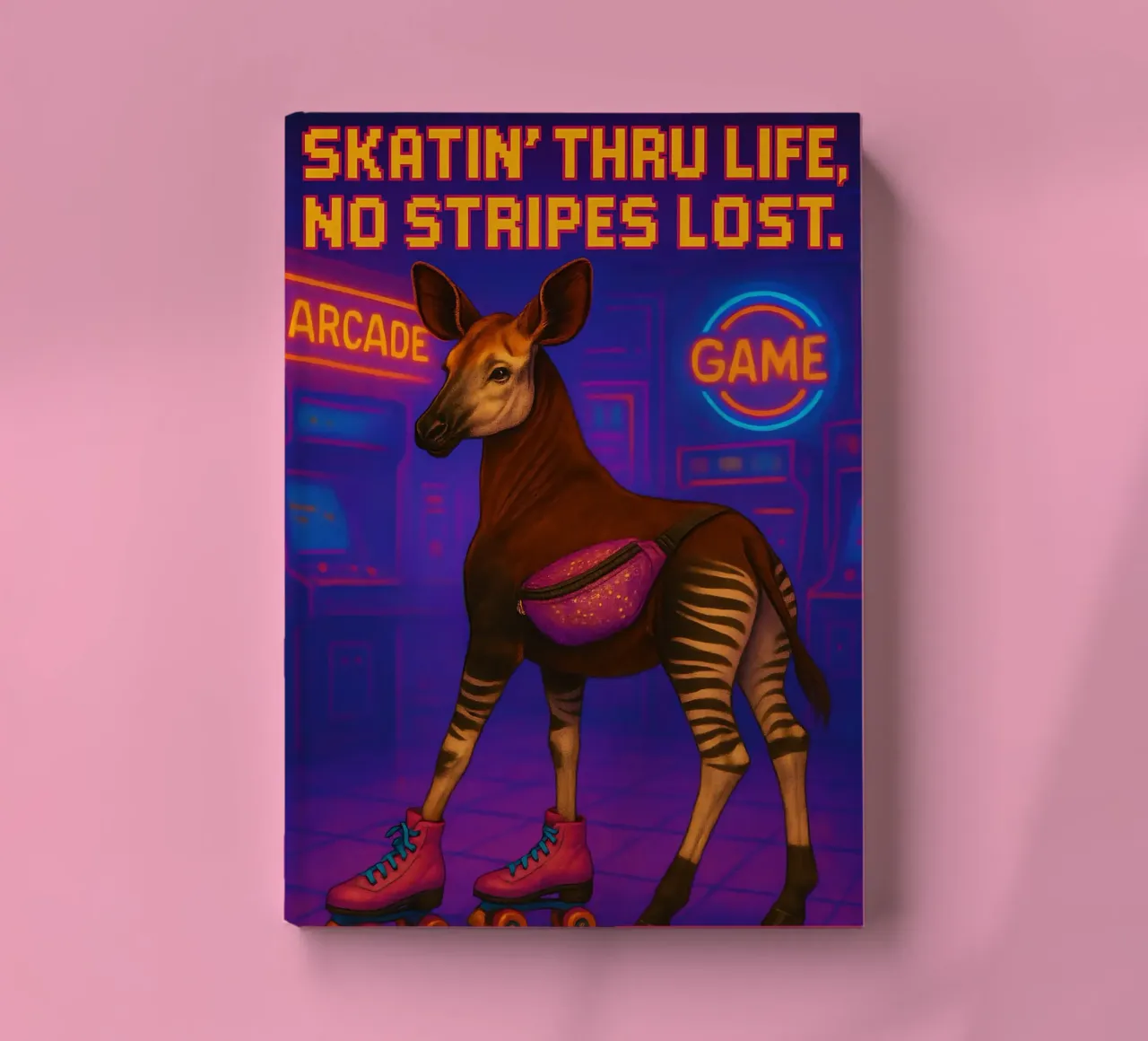 Funny Okapi Memes notebook by Funny Humor Art