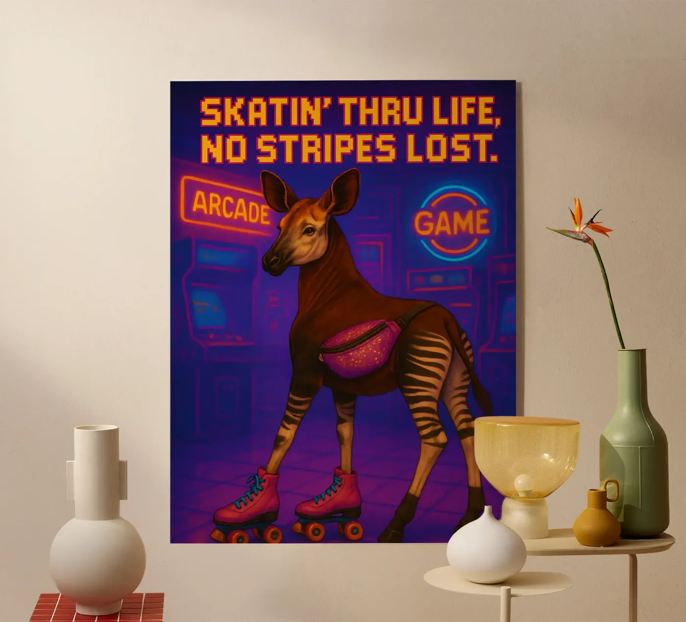 Funny Okapi Memes plexiglas de Funny Humor Art