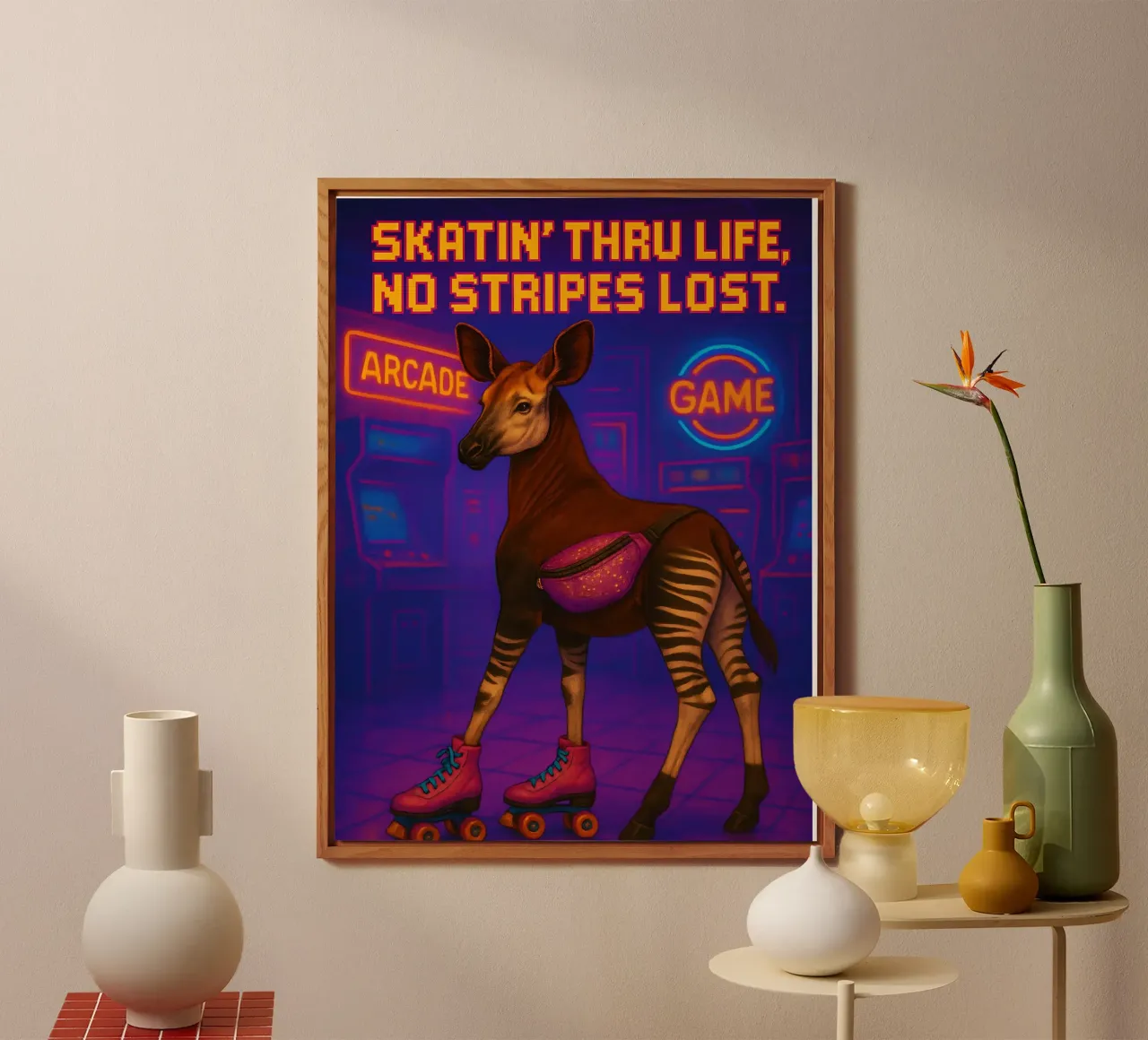 Memes divertenti sull'okapi alluminio dibond da Funny Humor Art