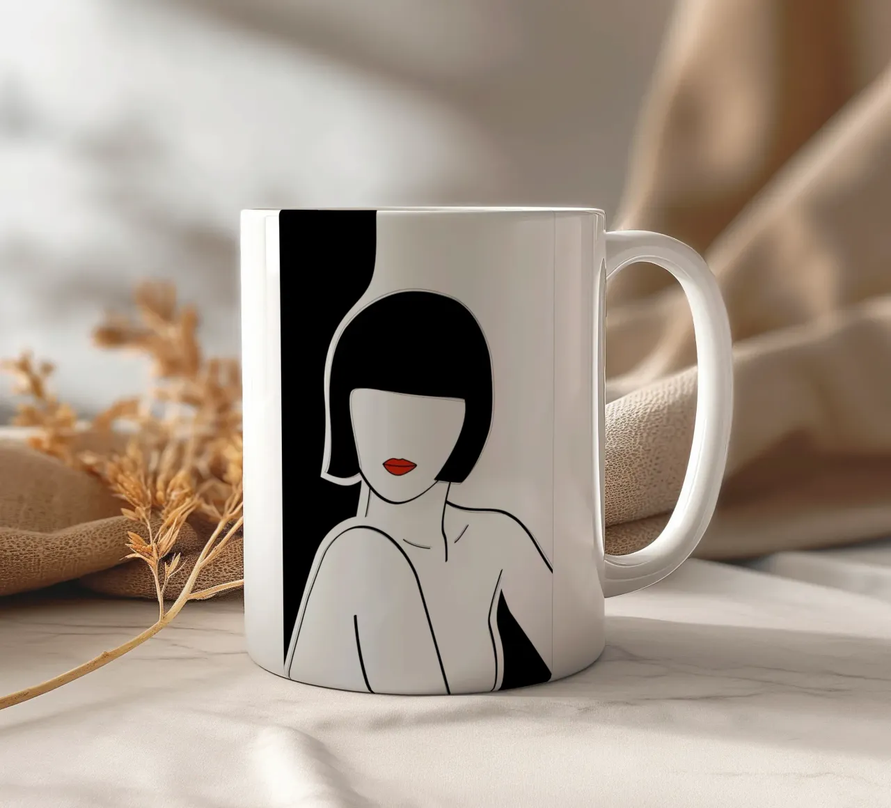 Secret Lady tazza in ceramica da XOXO Arte