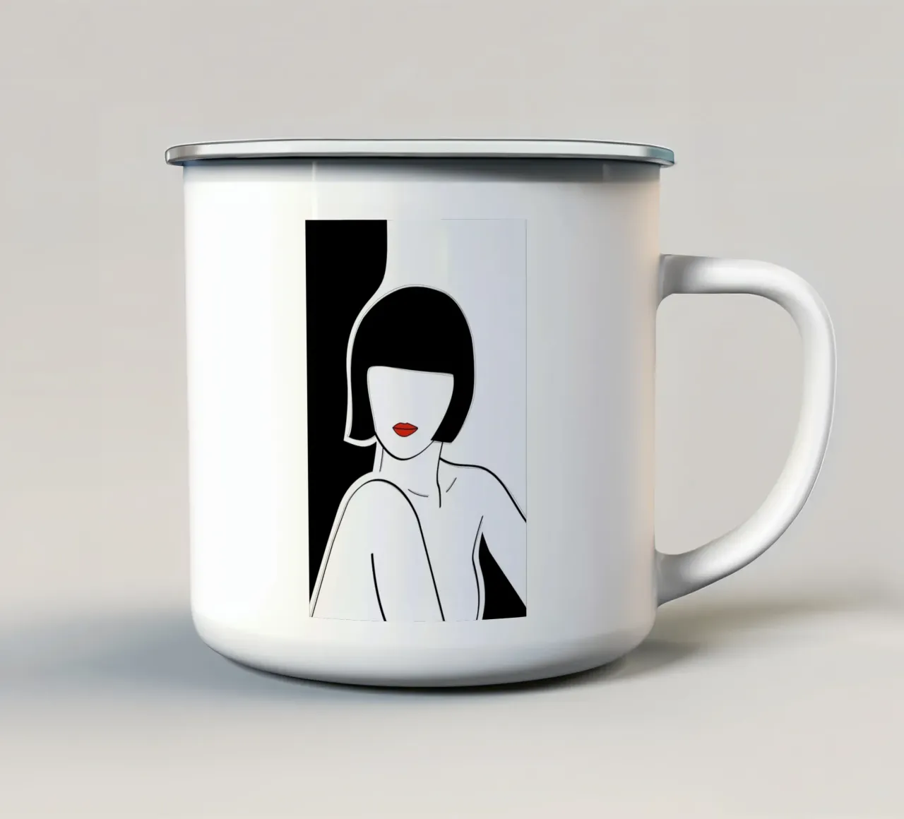 Secret Lady tazza in smalto da XOXO Arte