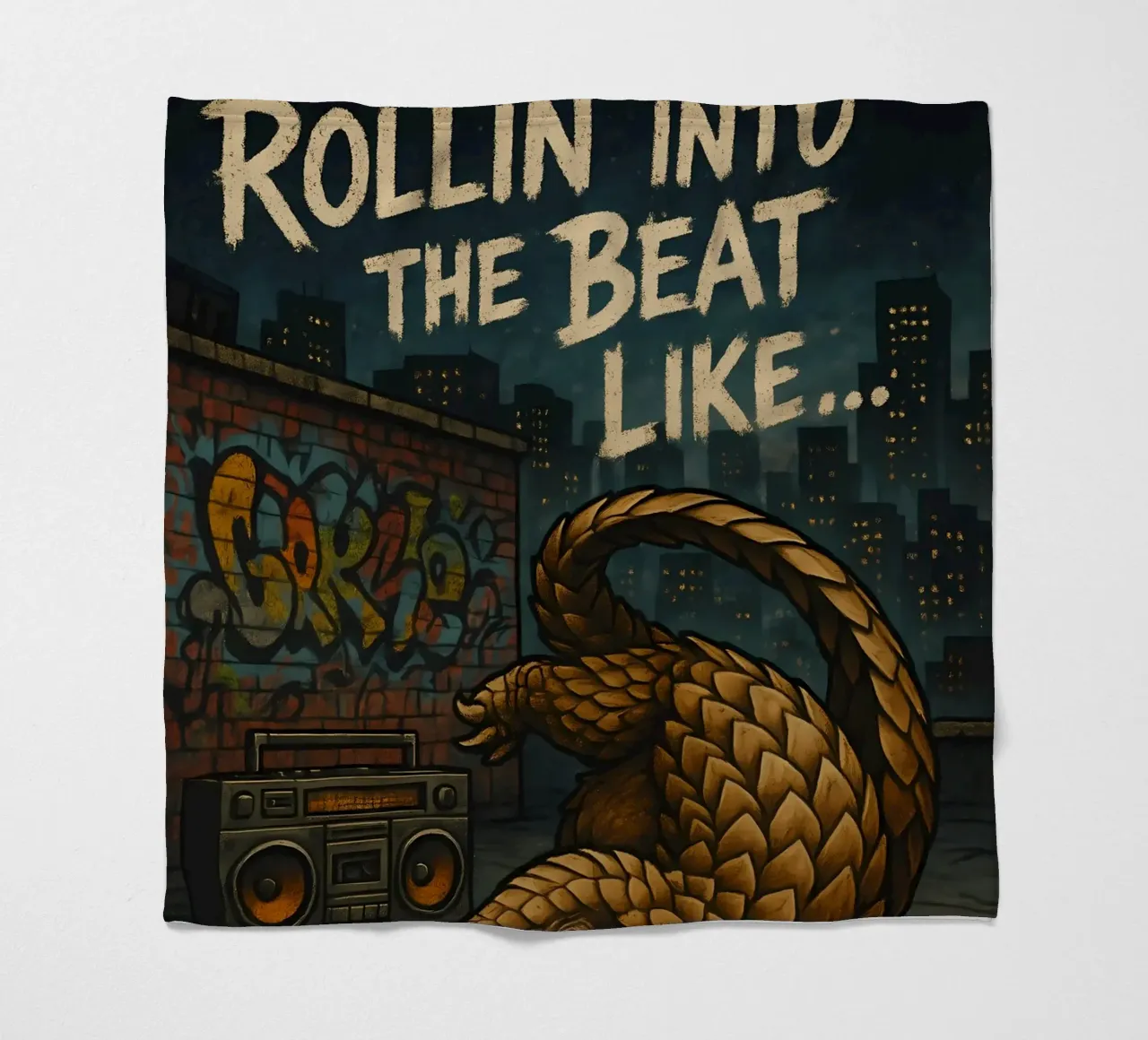 Funny Pangolin Meme coperta in pile da Funny Humor Art