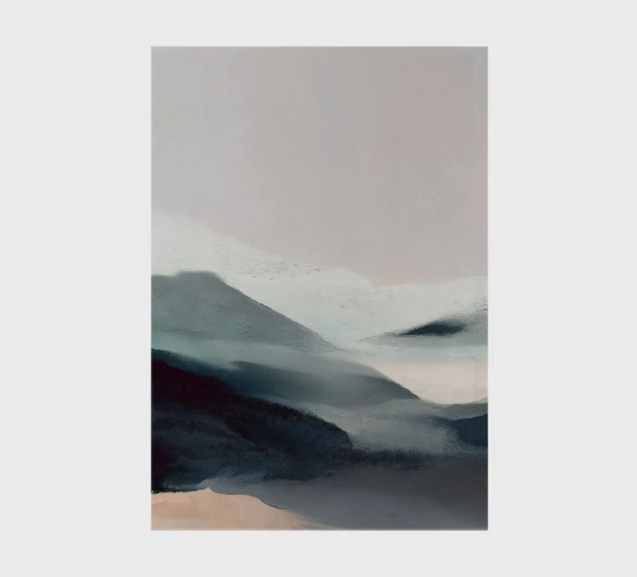 Abstract Landscape notebook by Melloi Art Print