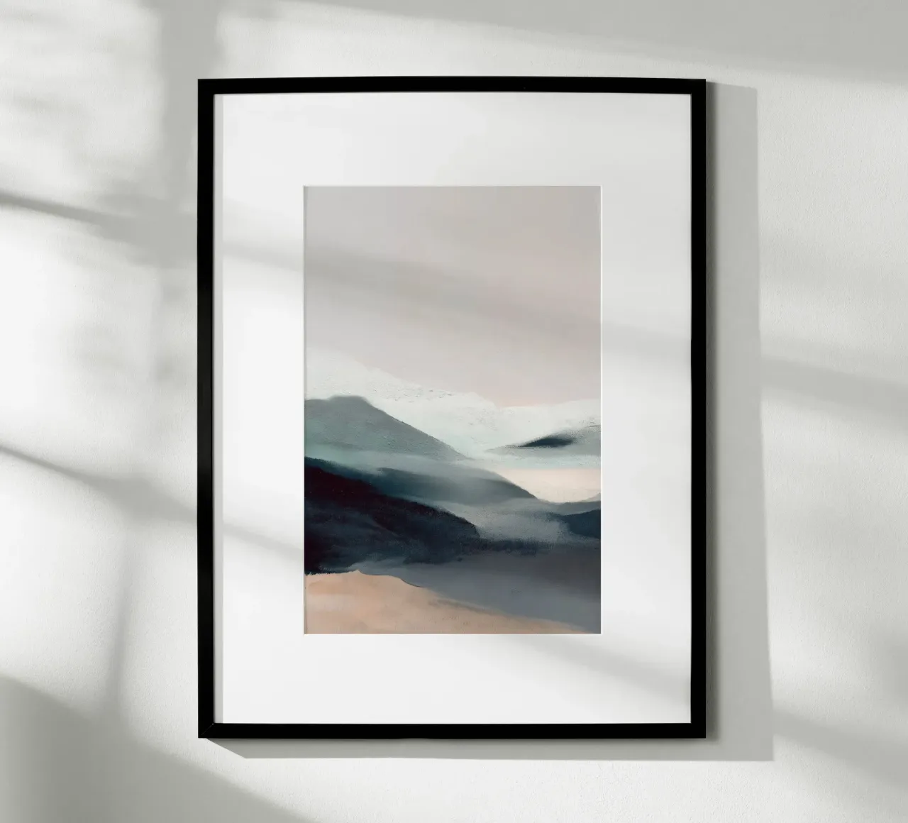 Abstract Landscape hahnemühle by Melloi Art Print