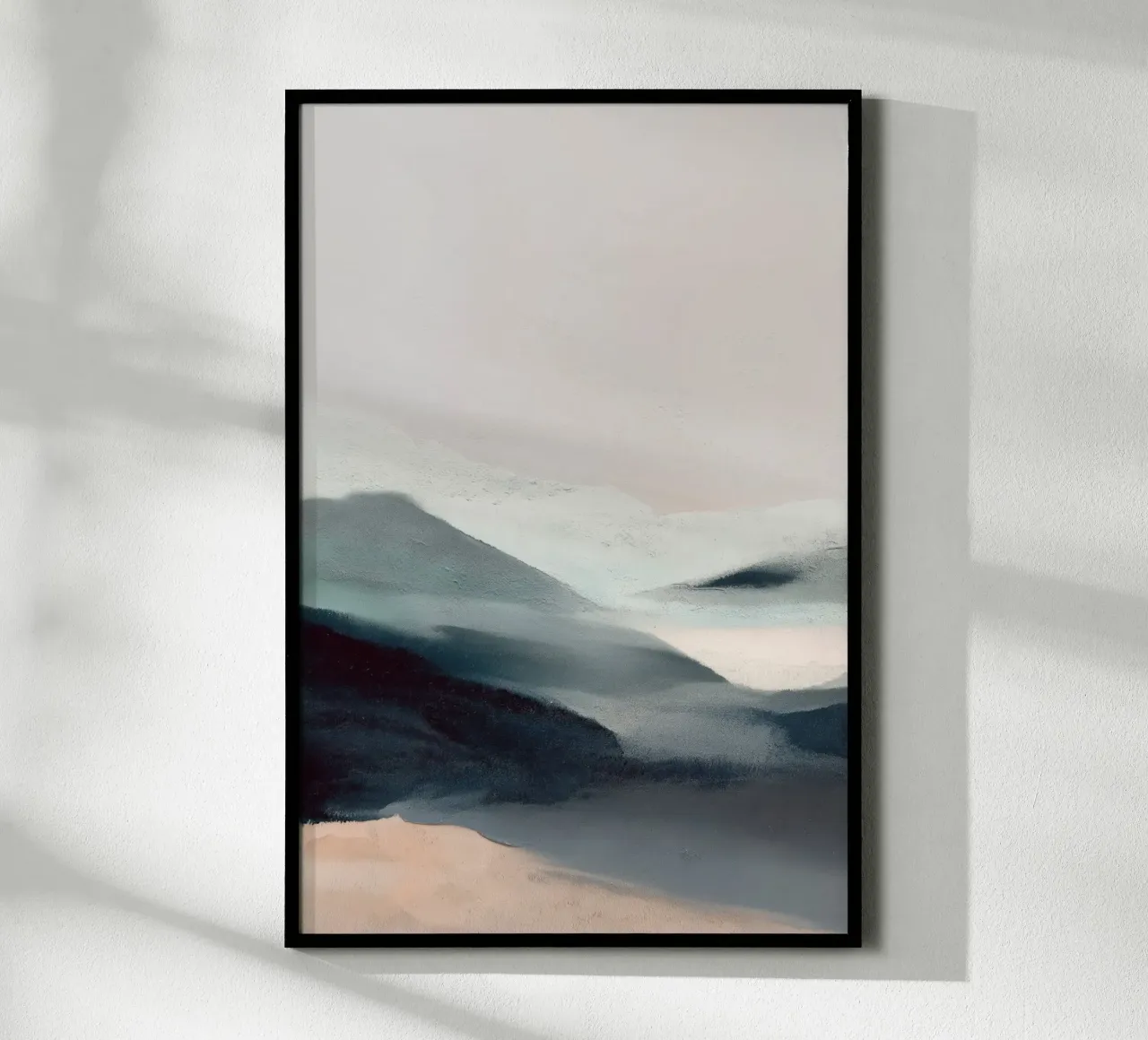 Abstract Landscape hahnemühle by Melloi Art Print