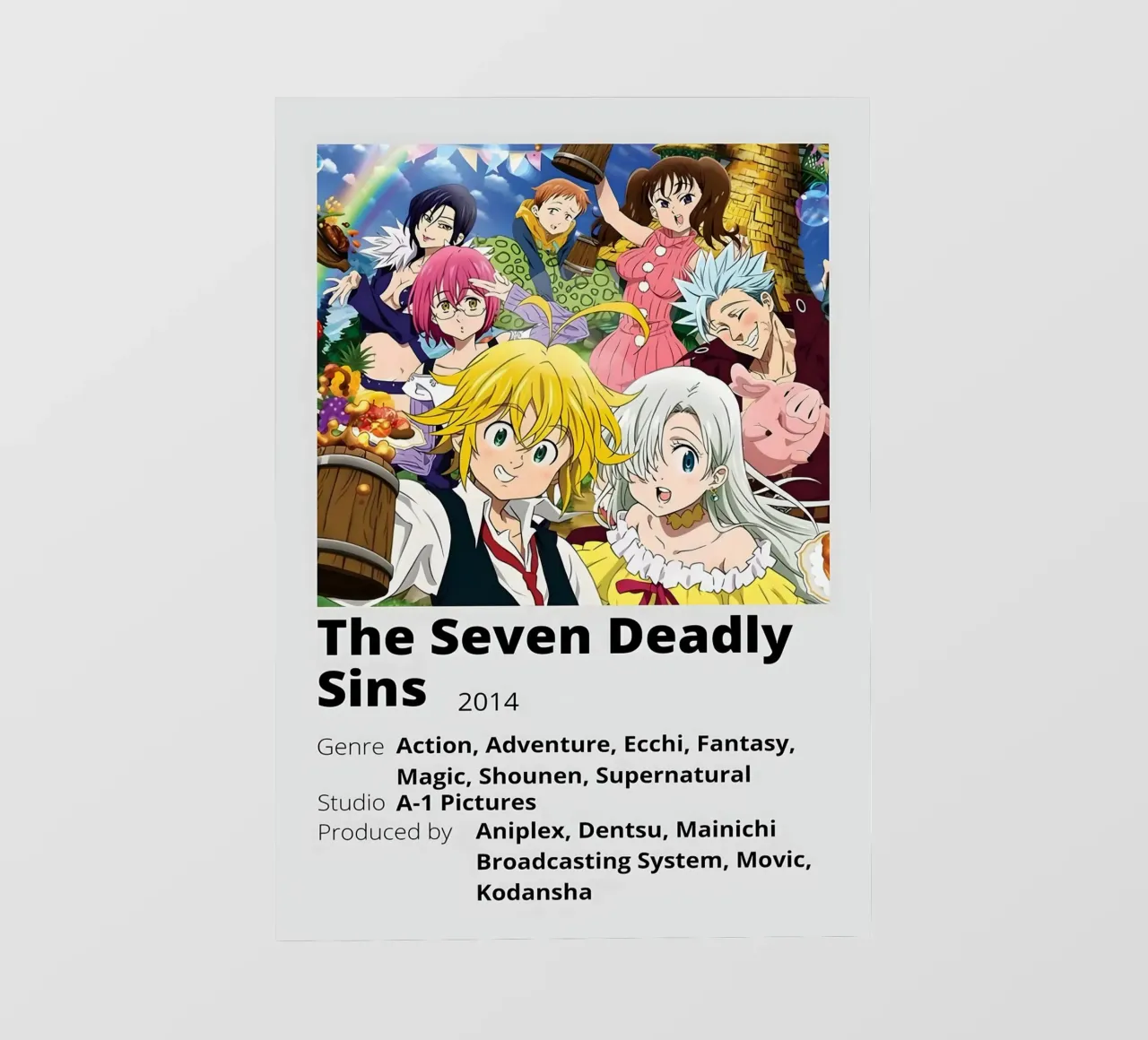 The Seven Deadly Sins  2014 telo in pvc da Totoya