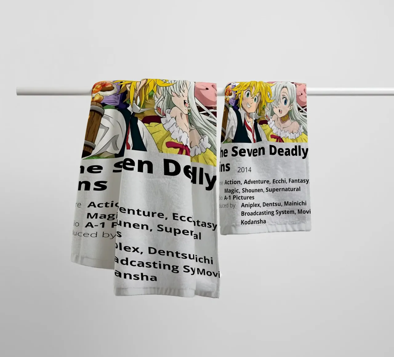 The Seven Deadly Sins  2014 asciugamano da bagno da Totoya