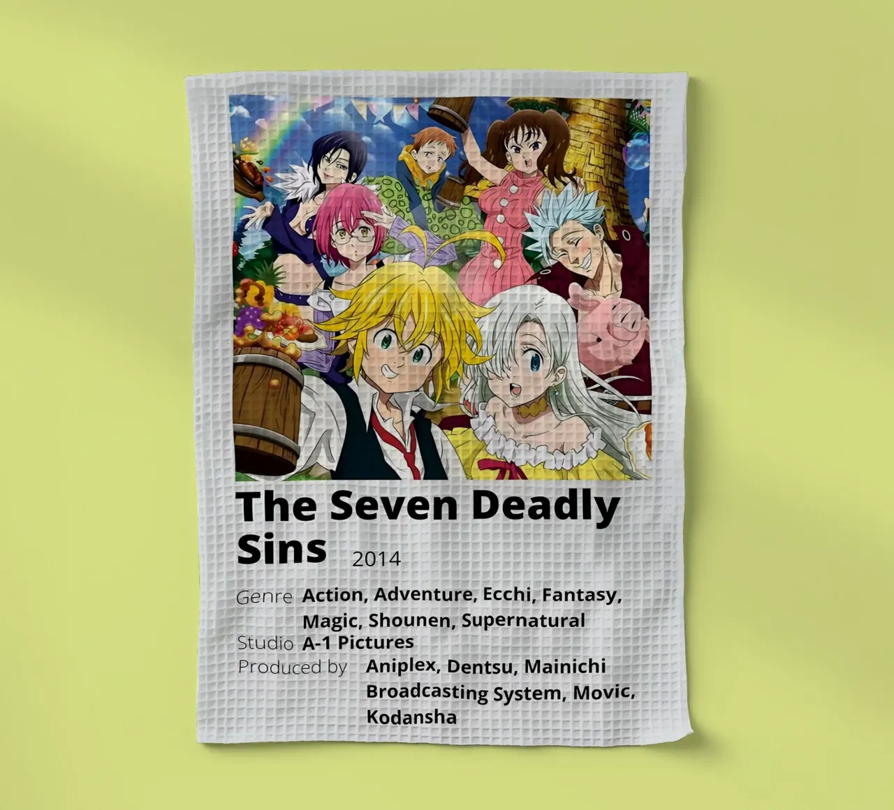 The Seven Deadly Sins  2014 canovaccio da cucina da Totoya