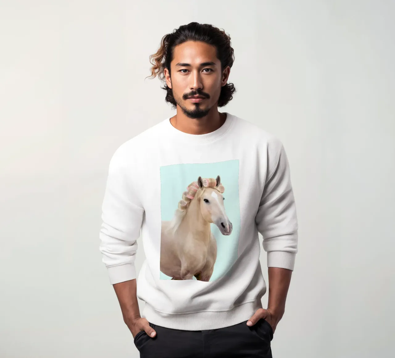 Curly Horse felpa da Paul Fuentes Design