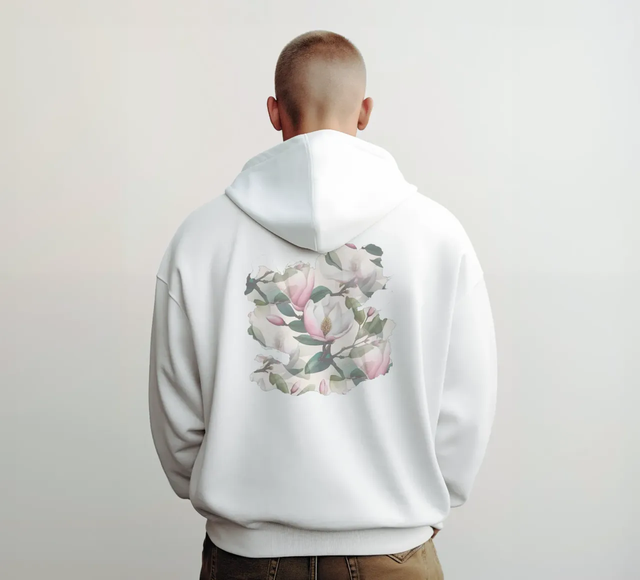 Magnolia Cream felpa con cappuccio da SilverPegasus