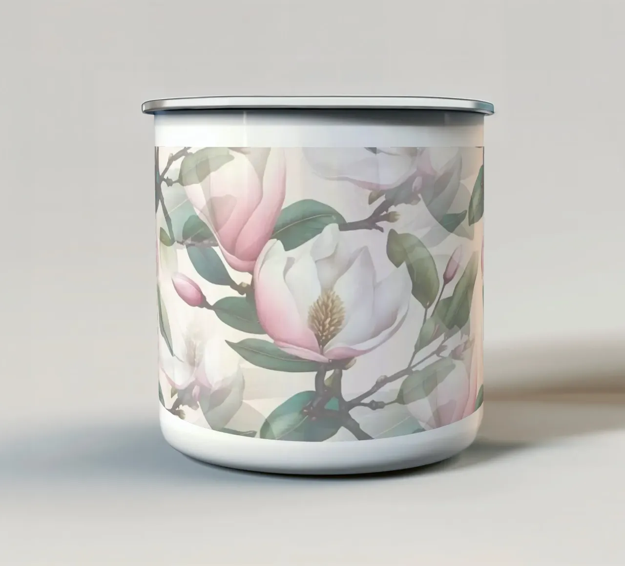 Magnolia Cream tazza in smalto da SilverPegasus