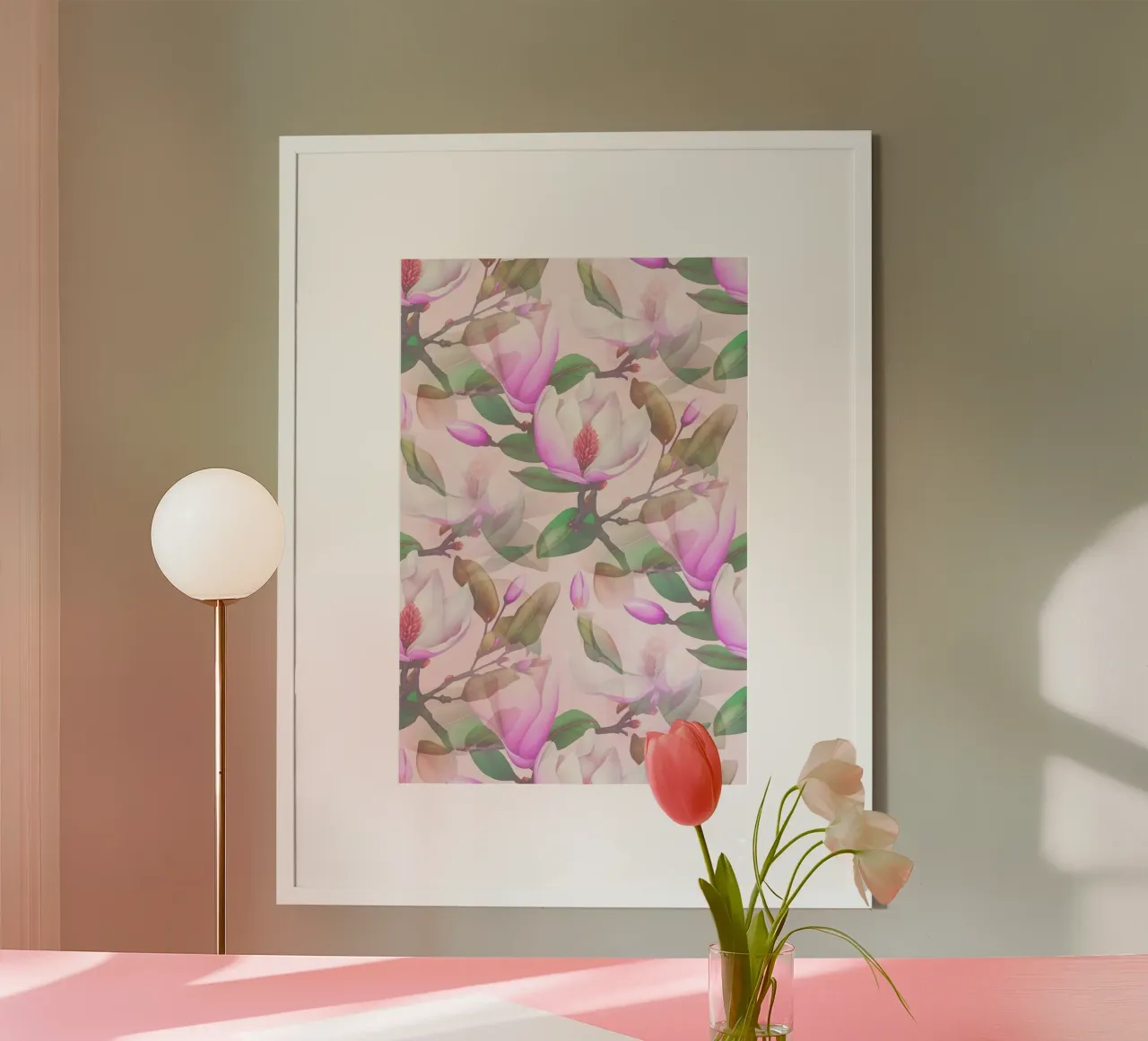 Rosa Magnolia carta hahnemühle da SilverPegasus