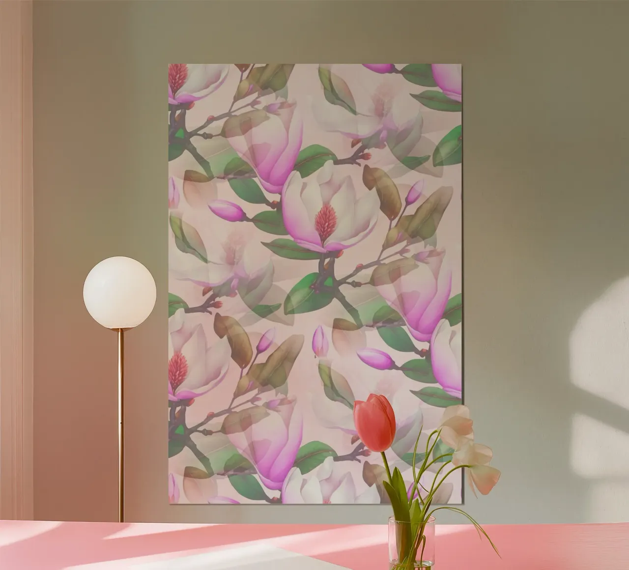 Rosa Magnolia carta hahnemühle da SilverPegasus