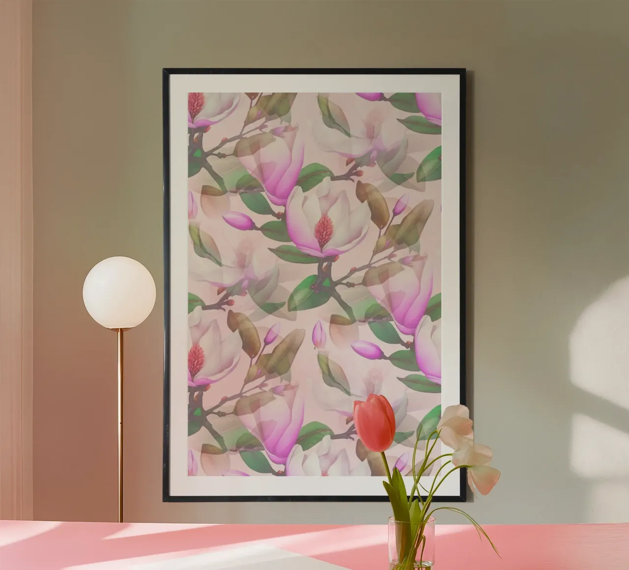 Rosa Magnolia carta hahnemühle da SilverPegasus