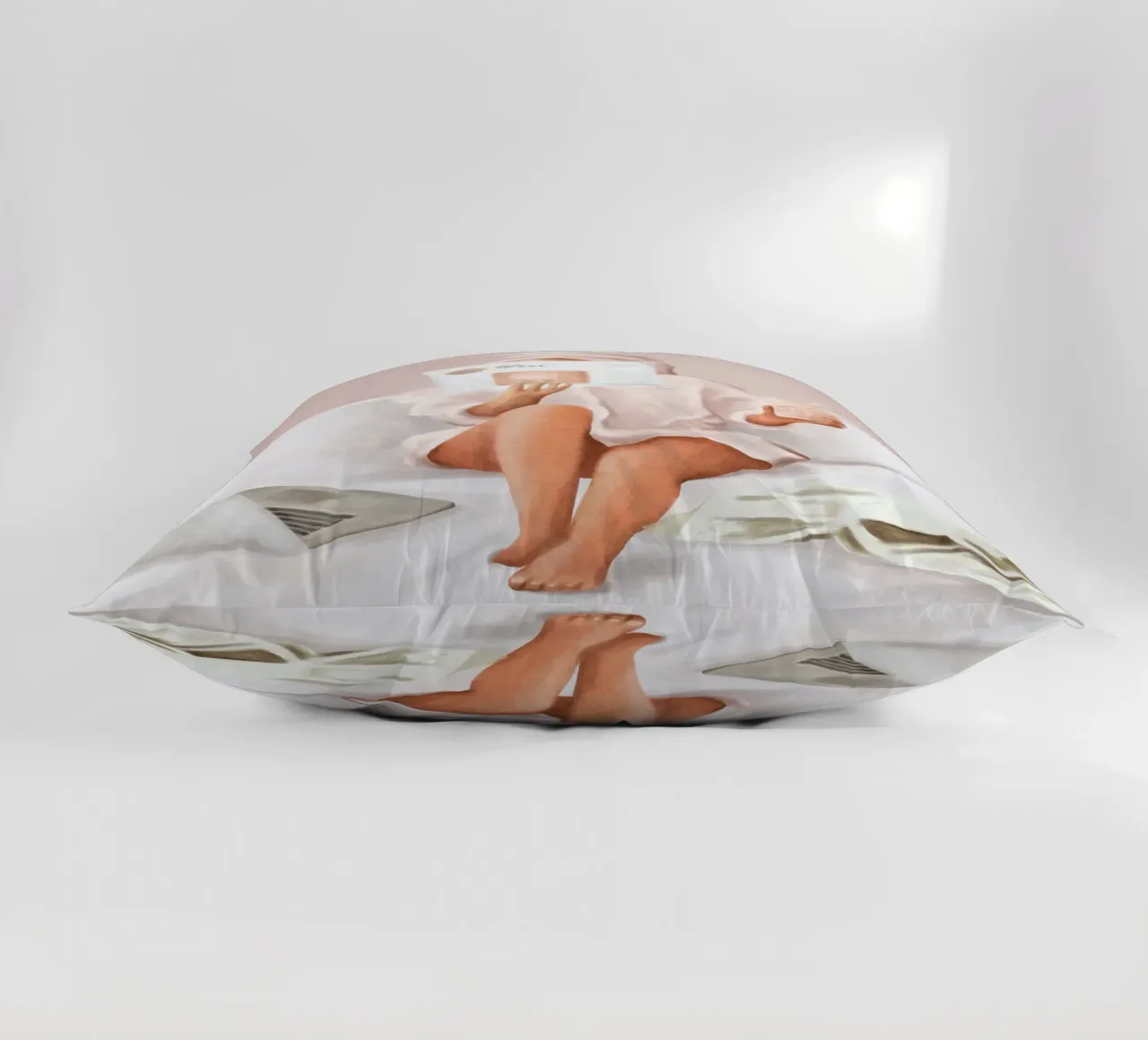 Weekend Morning II decorative cushion by Flow Line