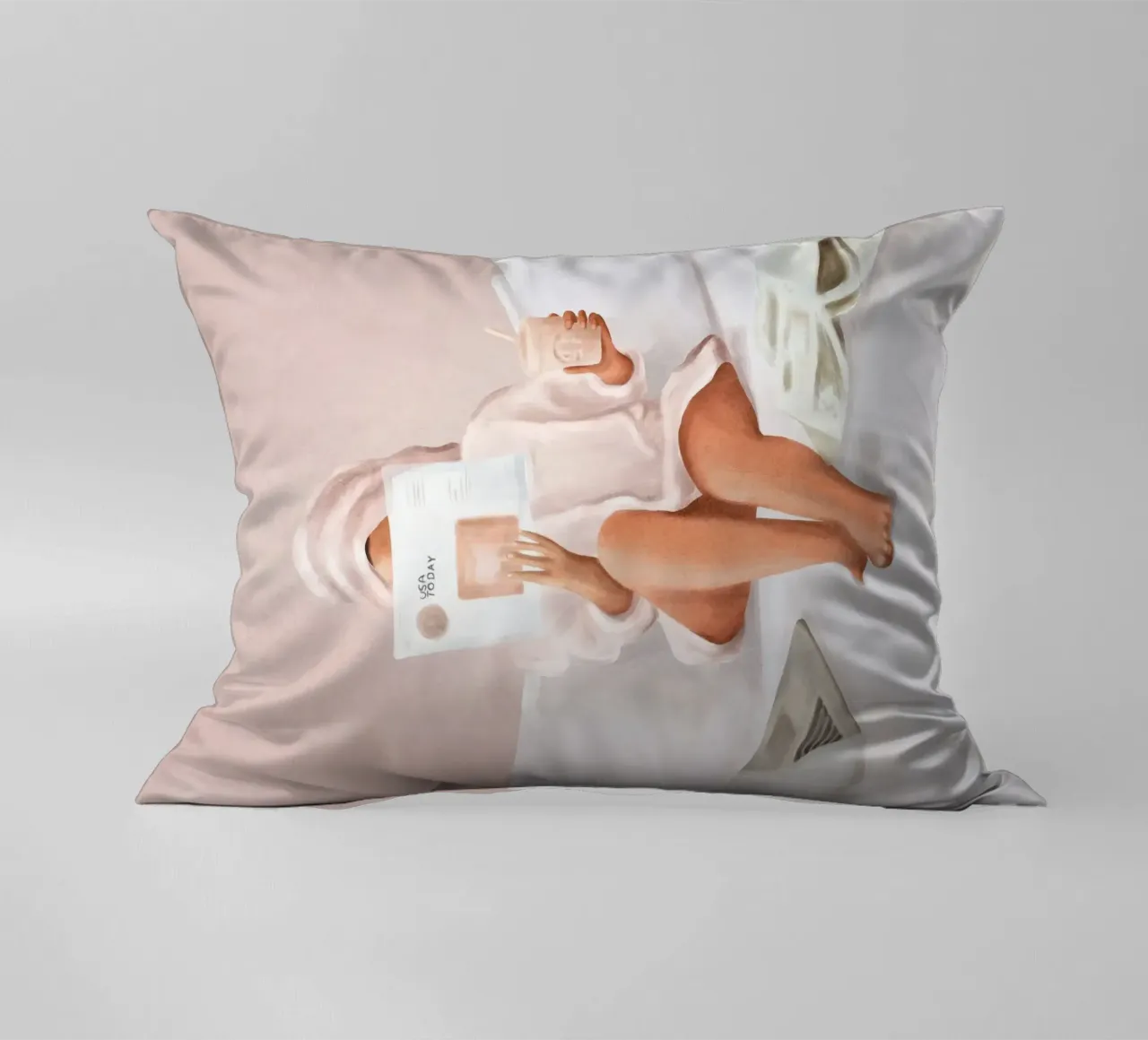 Weekend Morning II decorative cushion by Flow Line