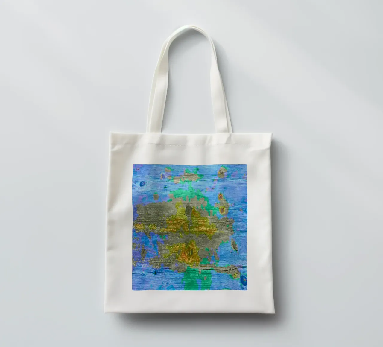 Weathered wooden board - chromatic colour scheme tote bag by Gürsel Yesil Digital Art