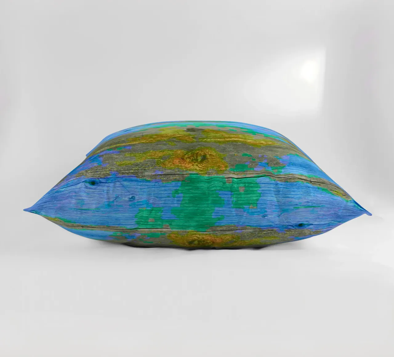 Verweerde houten plank - chromatisch kleurenschema kussen van Gürsel Yesil Digital Art