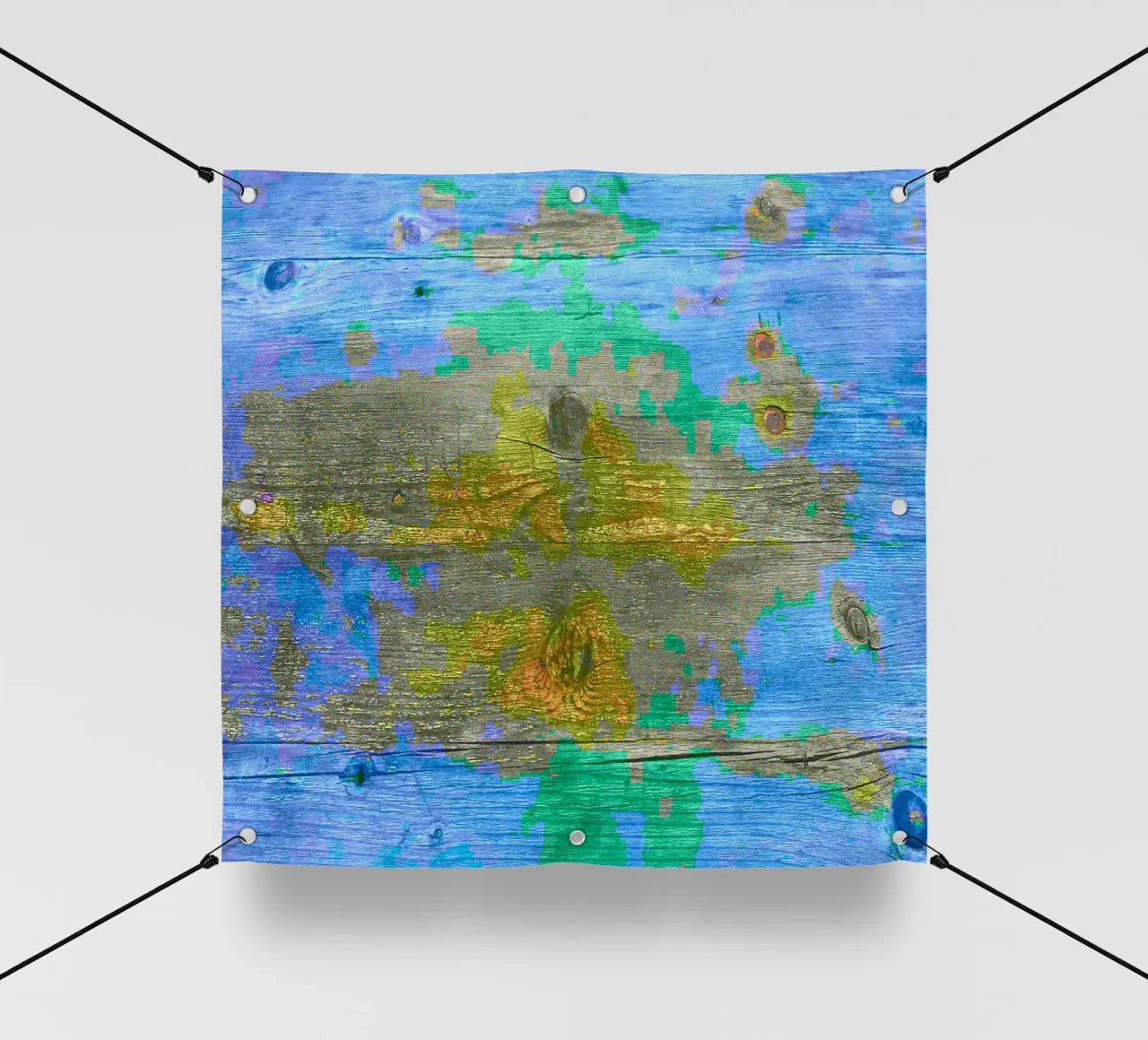 Planche de bois usée par les intempéries - chromatisme bâche pvc de Gürsel Yesil Digital Art