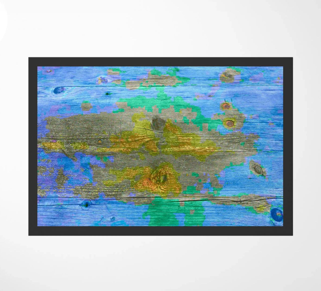 Tavola in legno invecchiato - combinazione di colori cromatici zerbino da Gürsel Yesil Digital Art