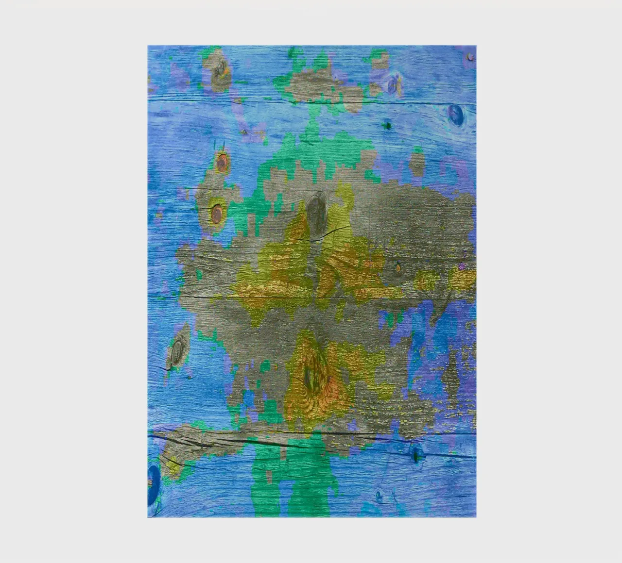 Weathered wooden board - chromatic colour scheme notebook by Gürsel Yesil Digital Art