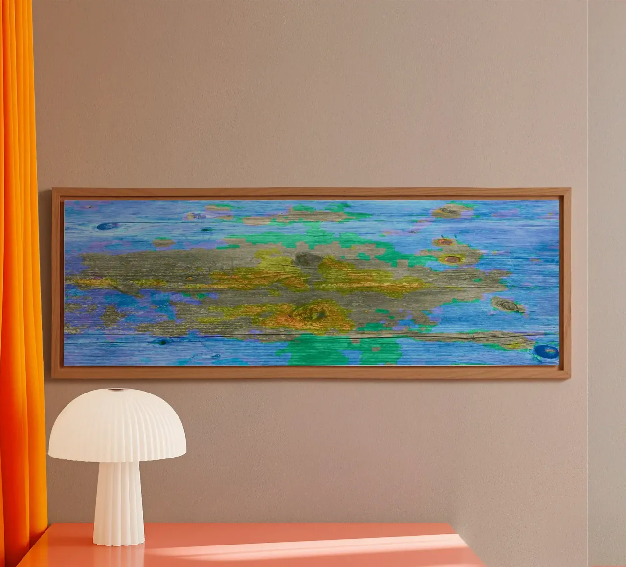 Weathered wooden board - chromatic colour scheme alu-dibond by Gürsel Yesil Digital Art