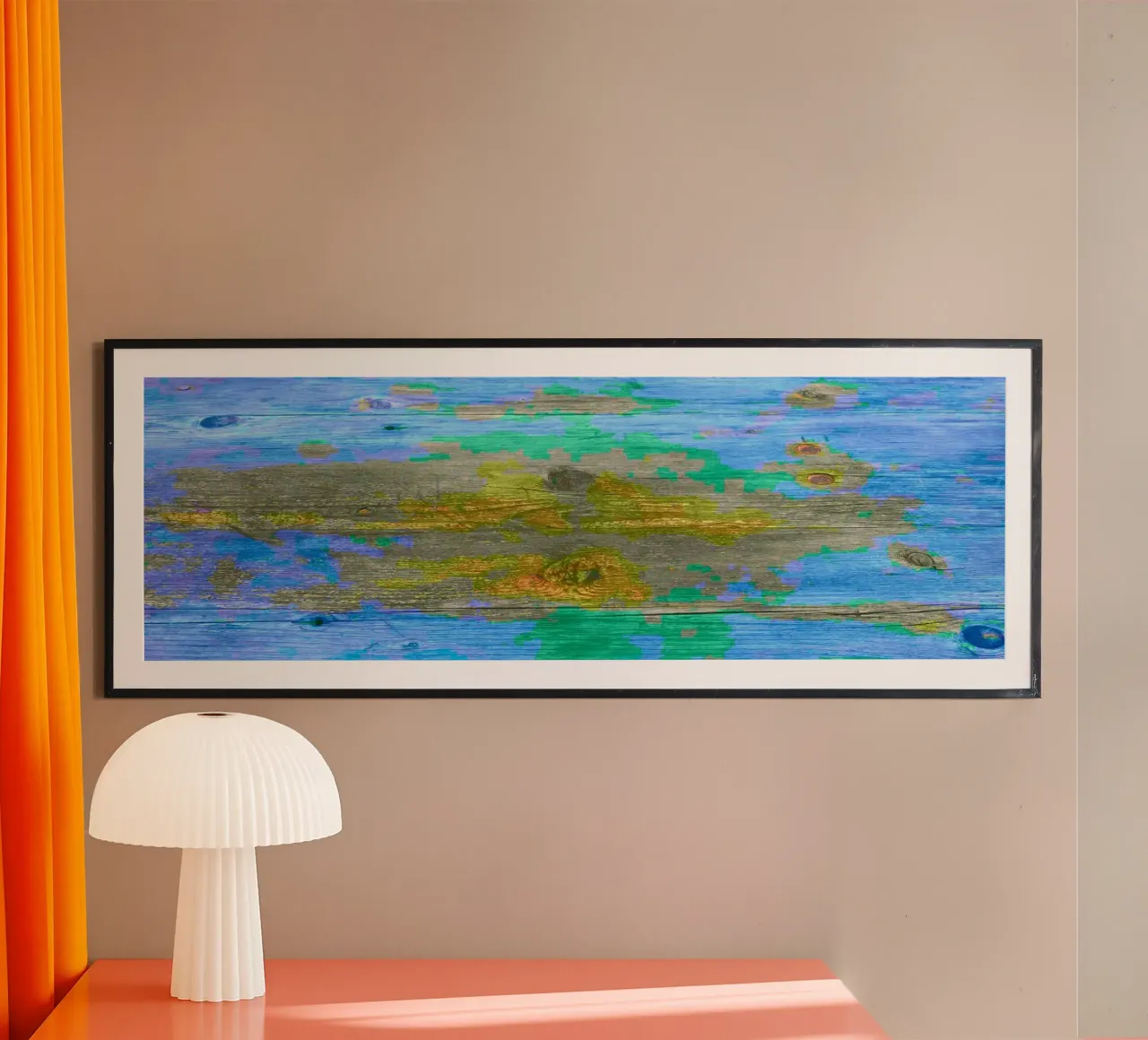 Weathered wooden board - chromatic colour scheme poster by Gürsel Yesil Digital Art