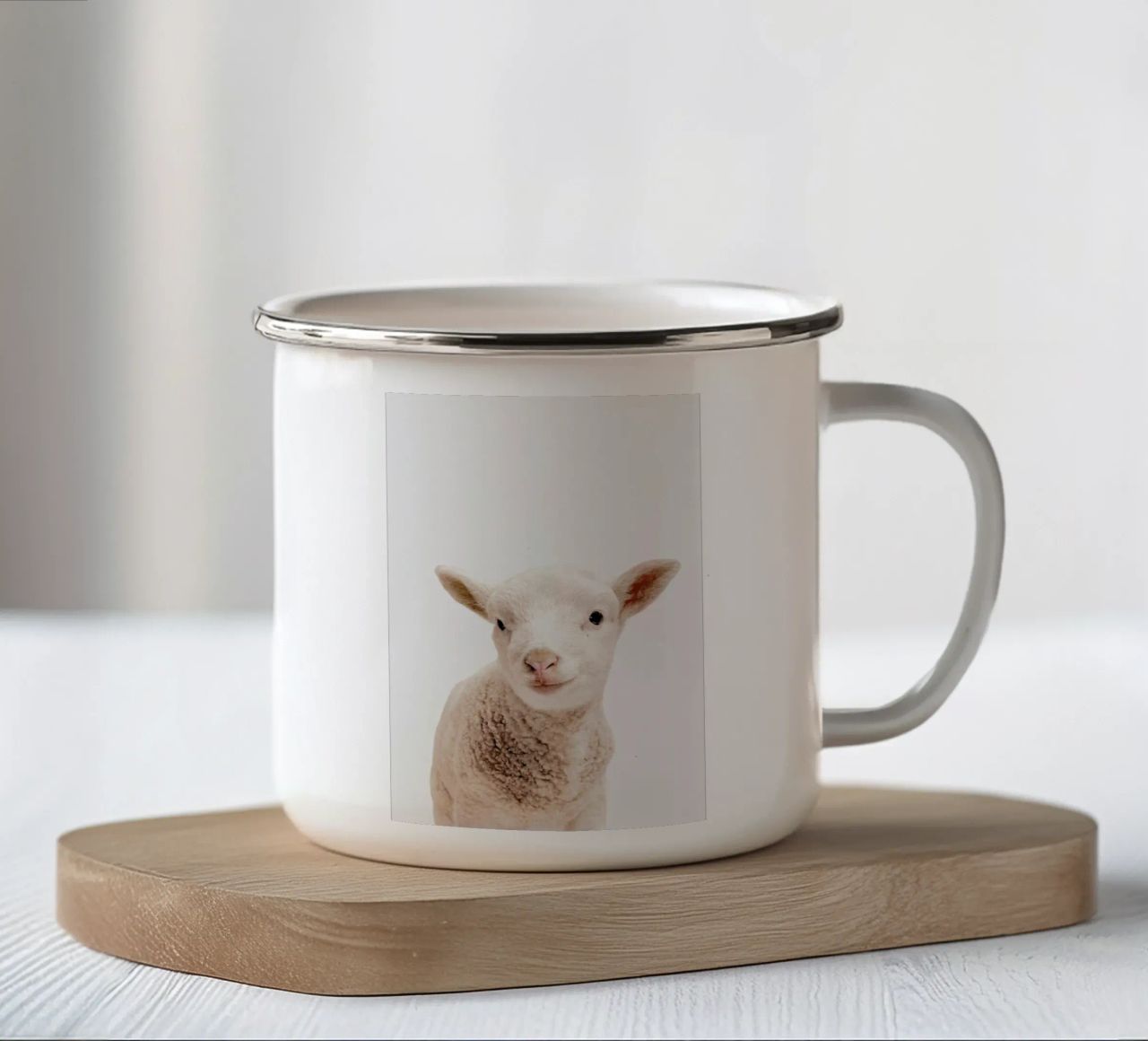 Little Lamb tazza in smalto da Paws & Claws