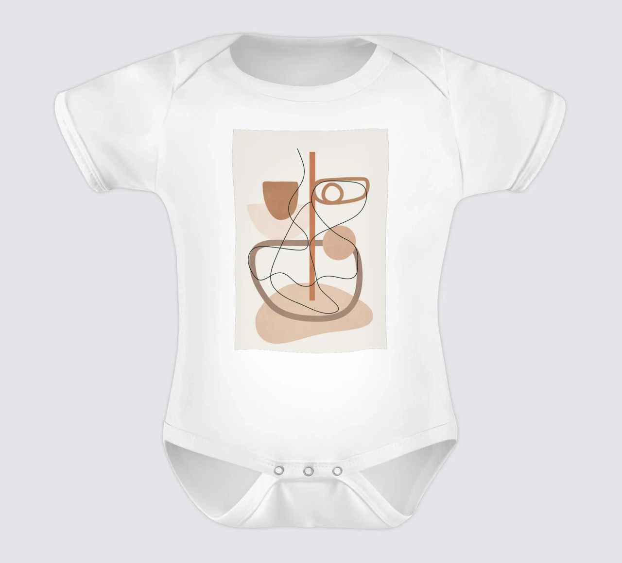 Abstract Line Movement I short-sleeve baby romper by cityart