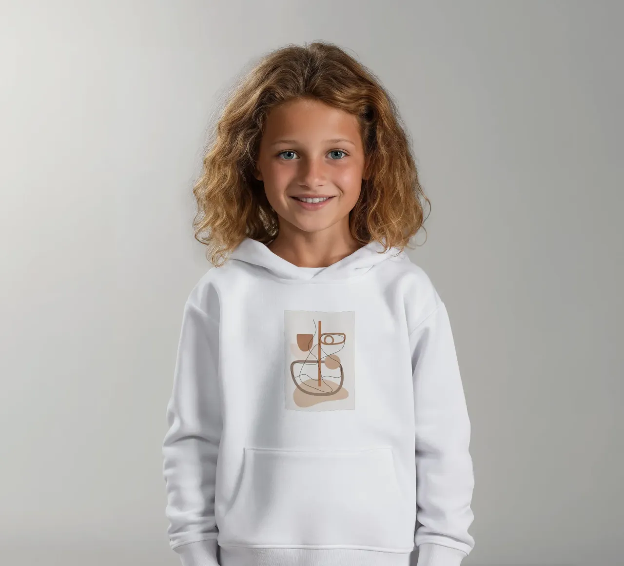 Abstract Line Movement I felpa bambino con cappuccio da cityart
