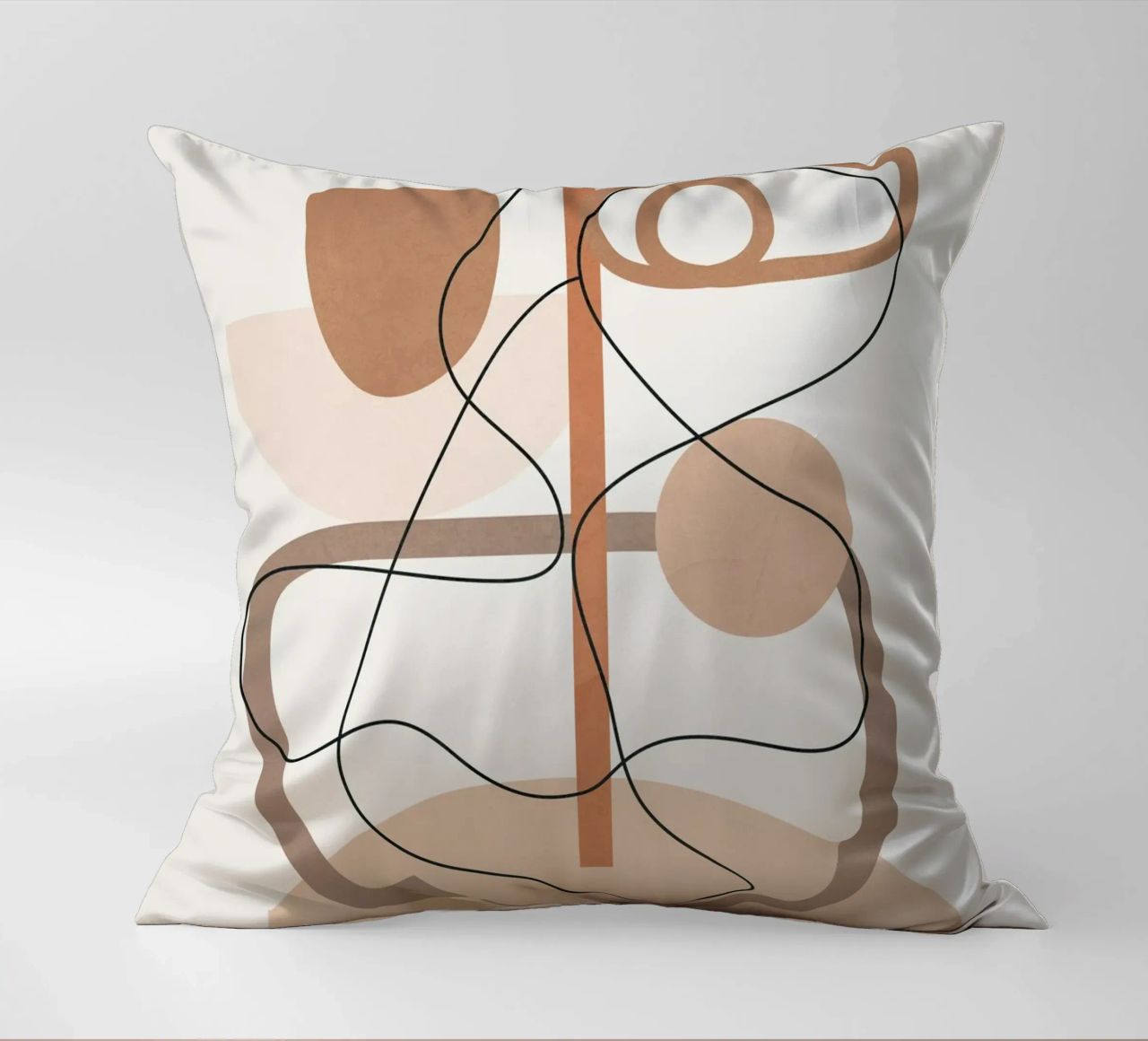Abstract Line Movement I decorative cushion by cityart