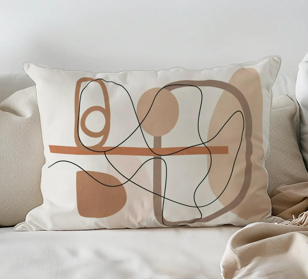 Abstract Line Movement I cuscino da cityart