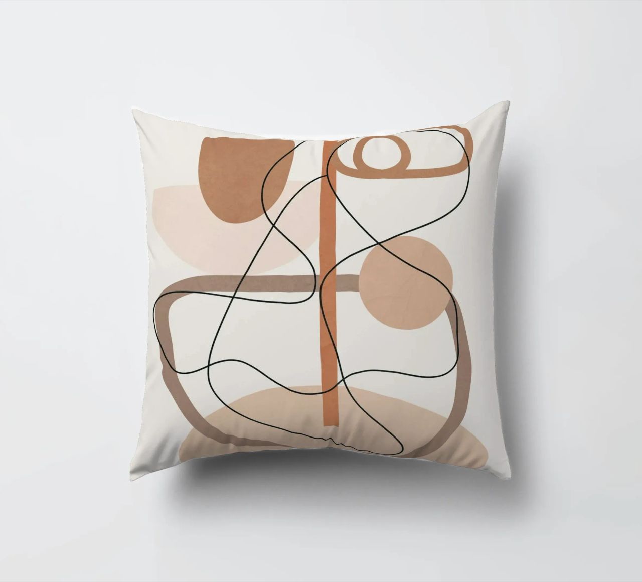 Abstract Line Movement I decorative cushion by cityart